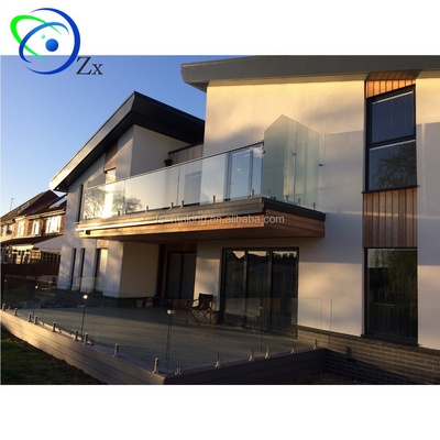 Frameless Glass balcony balustrade /swimming pool fence/railing system/Stainless steel 316 /304 inox spigot