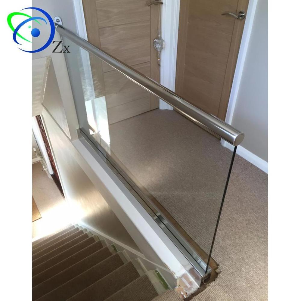 U shape Aluminium channel for frameless10/12mm/15MM glass railings & balustrades/easy install DIY stainless steel bottom groove