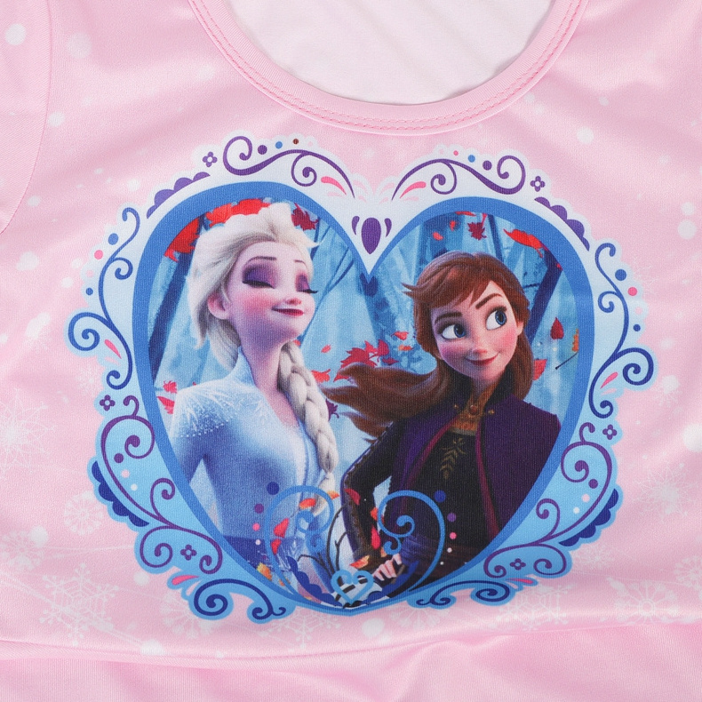 Girls cosplay Dress Kids Anna Elsa Print Casual Party Birthday Dresses DA07