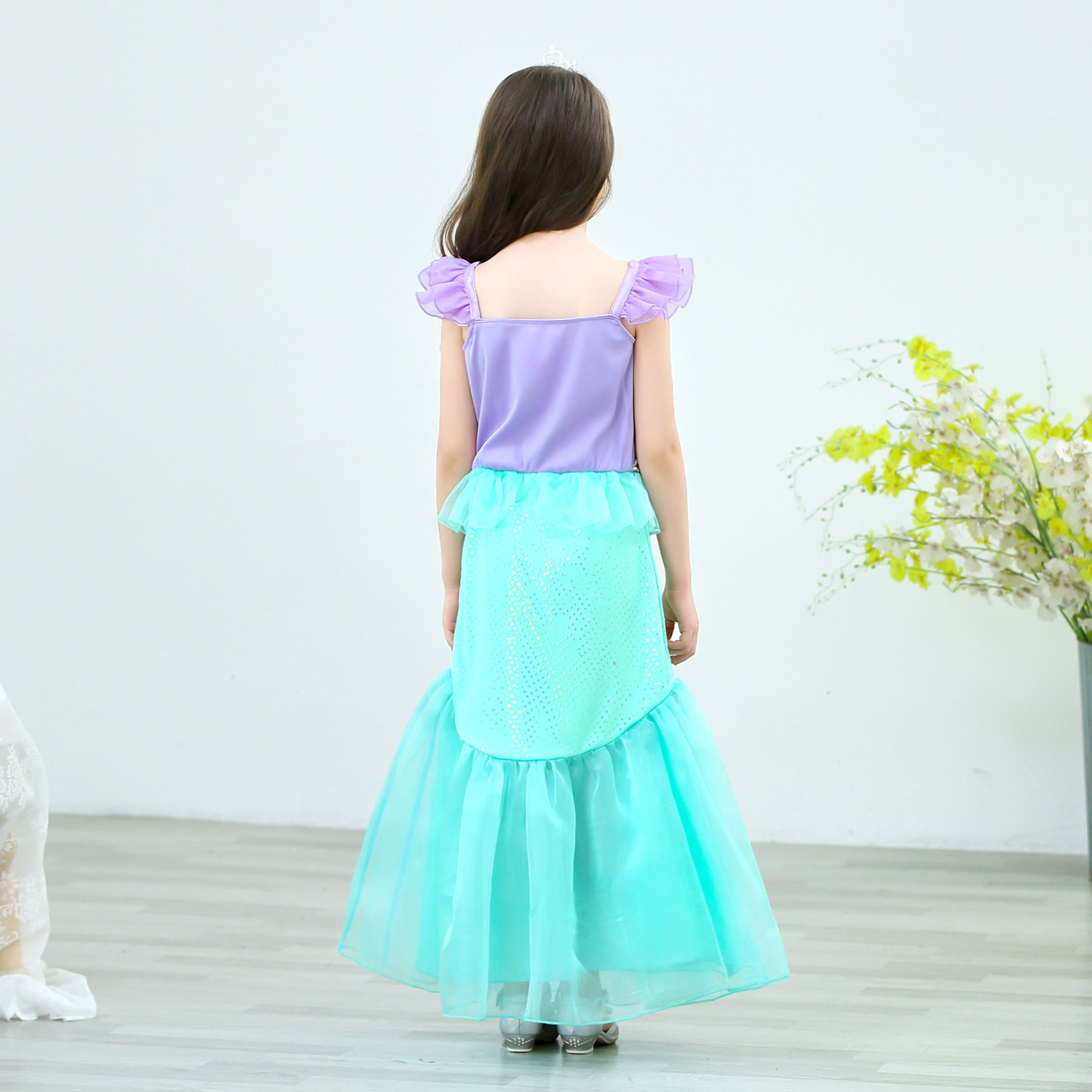 Foshan Children Party Dress Little Girls Mermaid Costume Dress up Kids Princess Cosplay Birthday Party Outfit D91