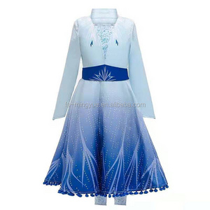 Anna Elsa 2 New Girls Princess Dress Halloween Cosplay Costume  For Kids Frozen 2  Birthday Party Evening Party Dresses MY01