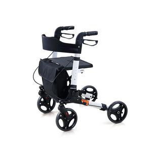 New style Adults foldable rollator Aluminum Alloy drive r8 lightweight rollator walker with seat