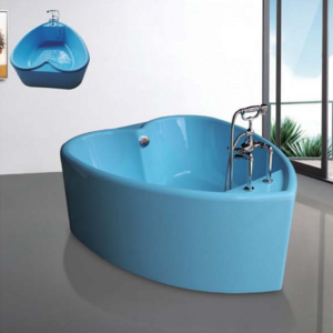 SPA romantic heart-shaped tub love hotel special style wedding red blue 67-inch bathtub