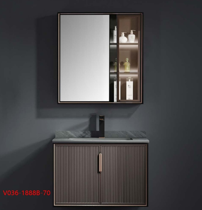 furniture luxury double basin vanity sink PVC storage bathroom cabinet