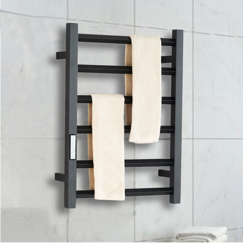 bathroom portable electrothermal towel rack with shelf bathroom wall hang radiator electric towel rail towel warmer rack