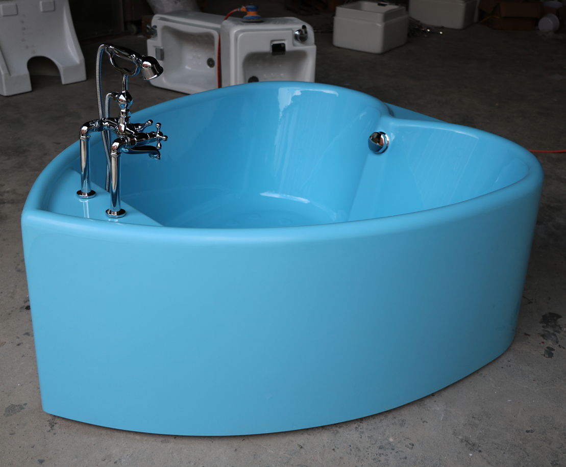 SPA romantic heart-shaped tub love hotel special style wedding red blue 67-inch bathtub