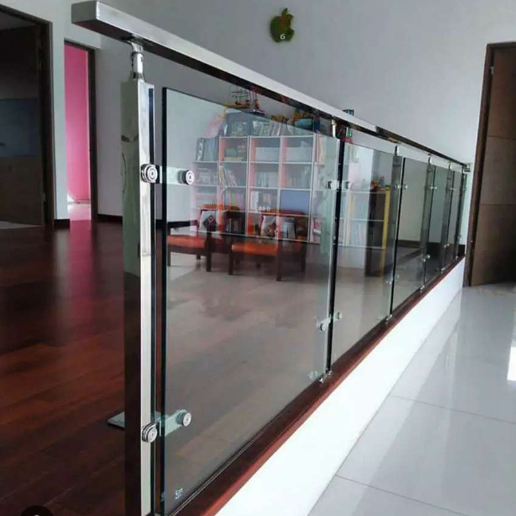 frameless glass handrail residential building stainless steel balustrades project railing handrail for stairs