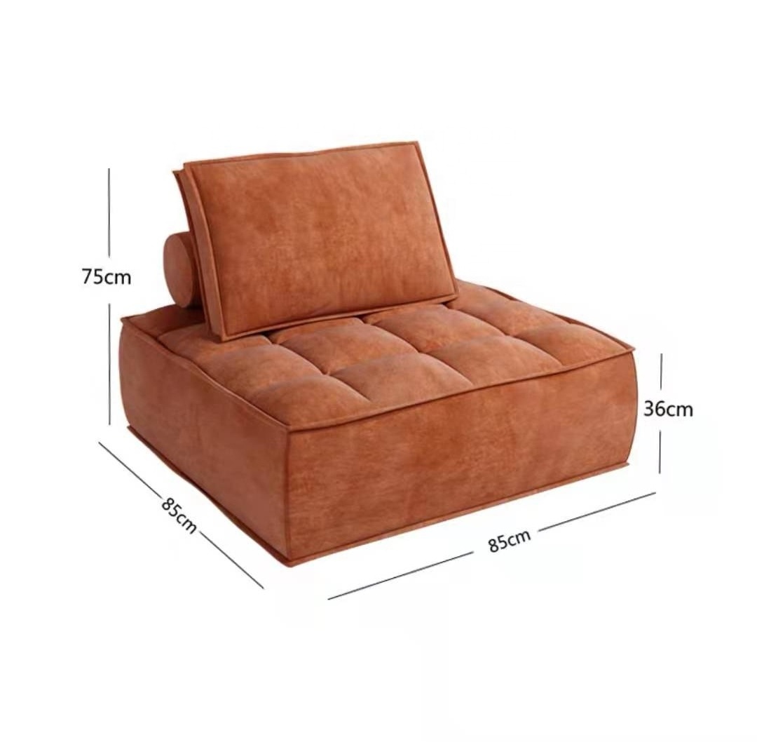 High Quality Modern fabric arab sofa floor chair single deck chair square sofa combination lazy sofa