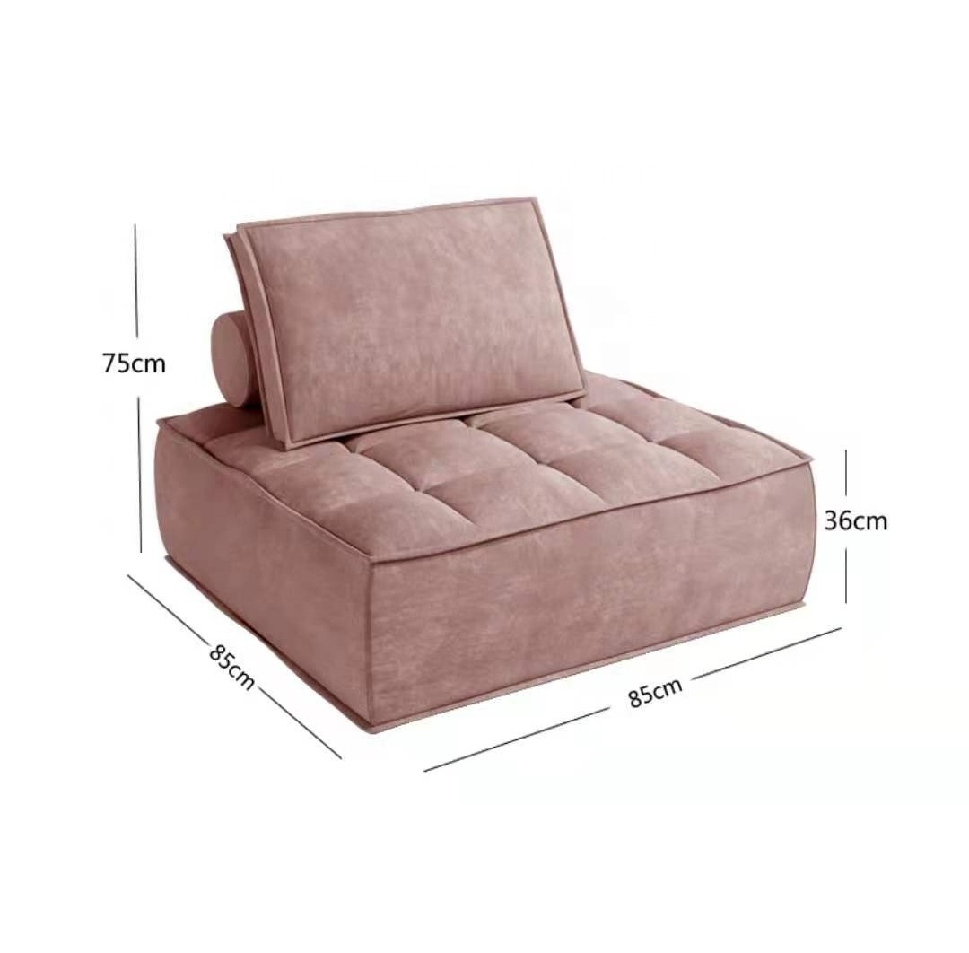 High Quality Modern fabric arab sofa floor chair single deck chair square sofa combination lazy sofa