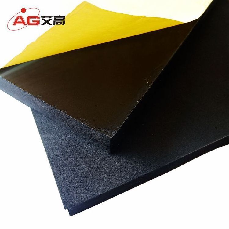 Customized Kaizen Foam CR Antistatic Black Foam Gasket with Adhesive for Packing Vibration Dampening