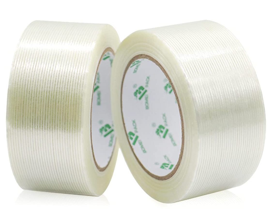 High Adhesion Custom Heavy Duty Packaging Reinforced Cross Woven fiberglass carton sealing filament fiberglass tape