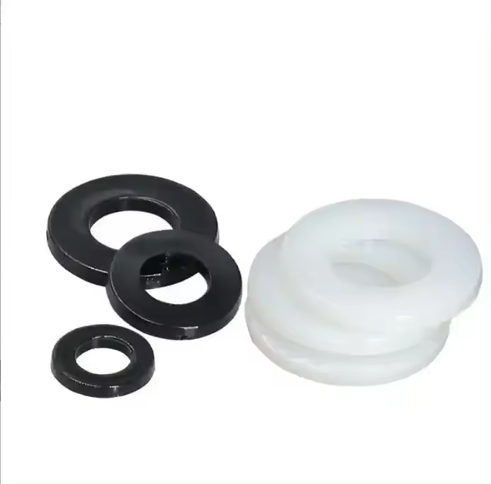 M10 Size Nylon Plastic Shim Large Plain Round Flat Washer Gasket