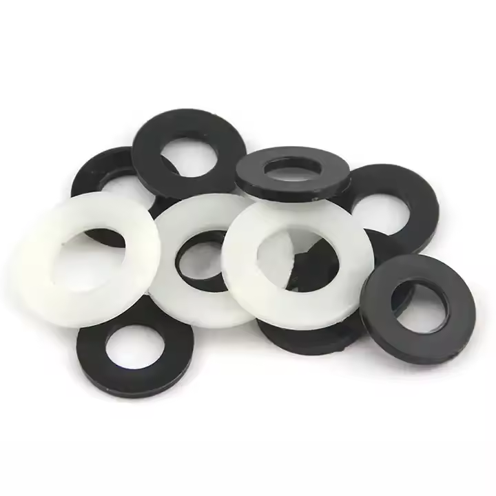 M10 Size Nylon Plastic Shim Large Plain Round Flat Washer Gasket