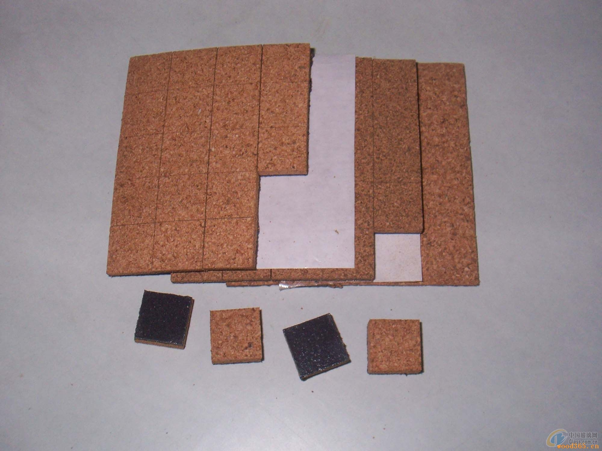 Cork Distance Separator Protector Spacer Shipping Pads for Glass 15*15*1.5mm cork + 1mm Foam