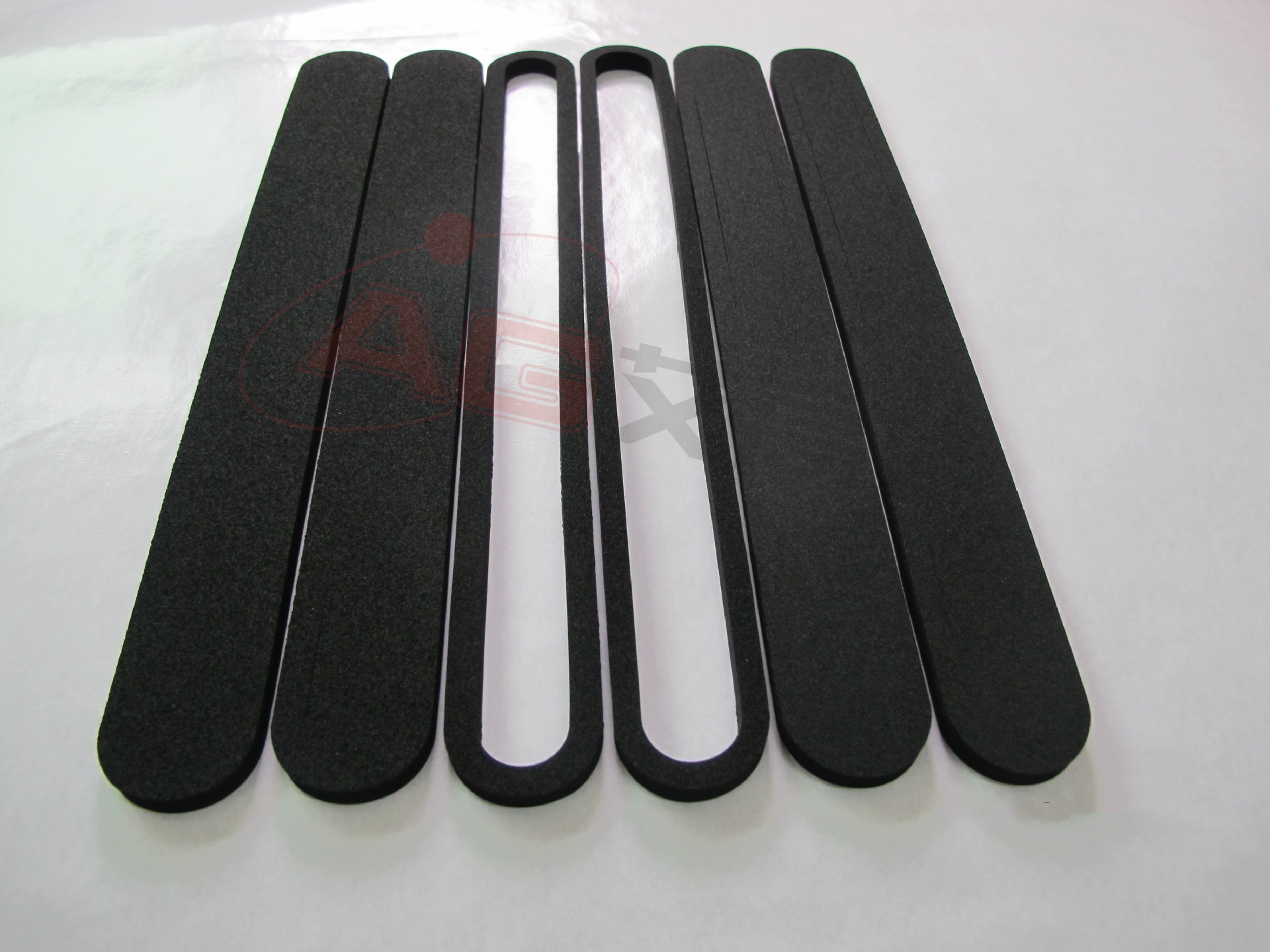 Customized Kaizen Foam CR Antistatic Black Foam Gasket with Adhesive for Packing Vibration Dampening