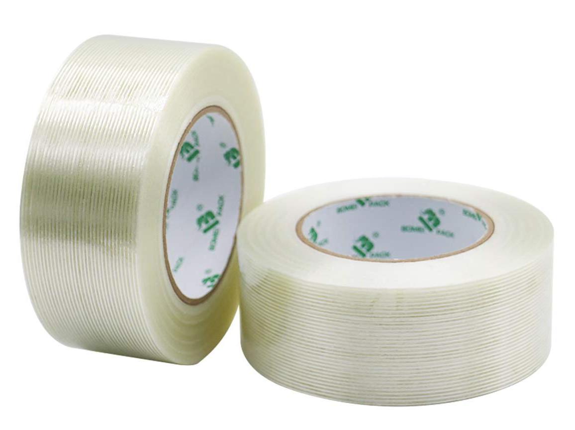 High Adhesion Custom Heavy Duty Packaging Reinforced Cross Woven fiberglass carton sealing filament fiberglass tape