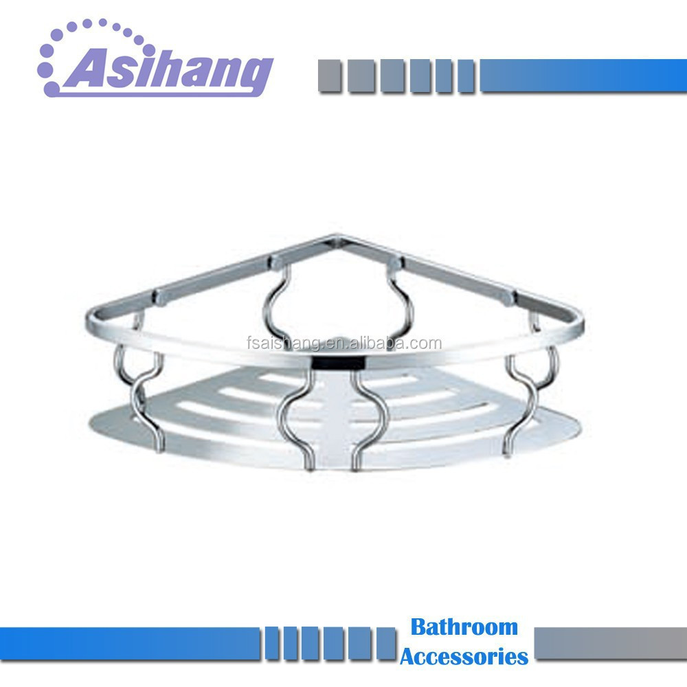 bathroom shower fittings for stainless steel 304 corner shelf