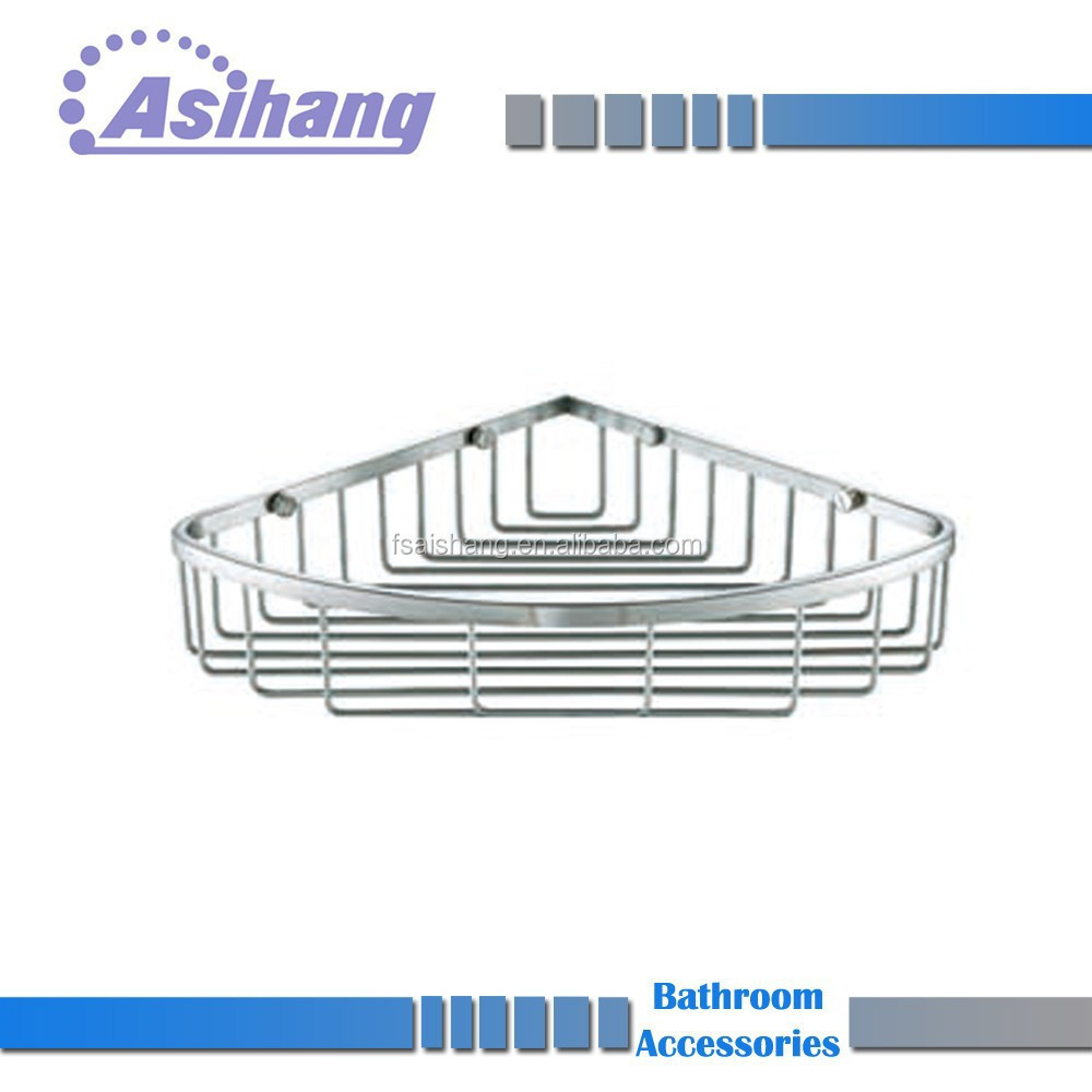 bathroom shower fittings for stainless steel 304 corner shelf