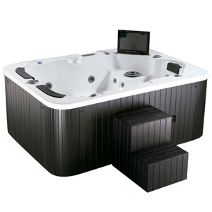 China factory manufacturer 3 person hot tub portable outdoor bathtub