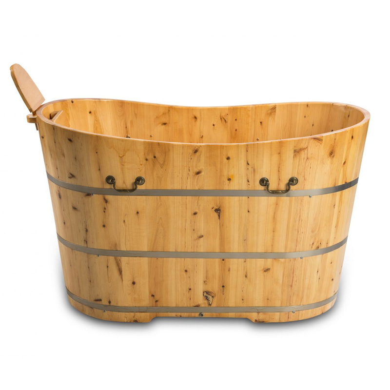 Wooden Barrel Bathtub Teak Wood Spa Soaking Tub Japanese Wooden Bathtubs