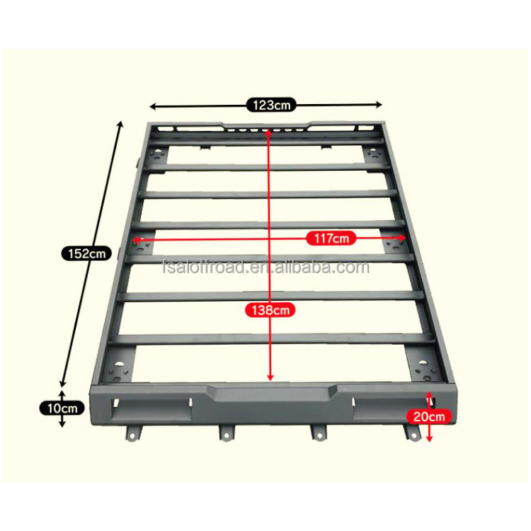 Aluminum roof rack for Suzuki Jimny 2019+ accessories 4x4 roof luggage for Jimny with LED light