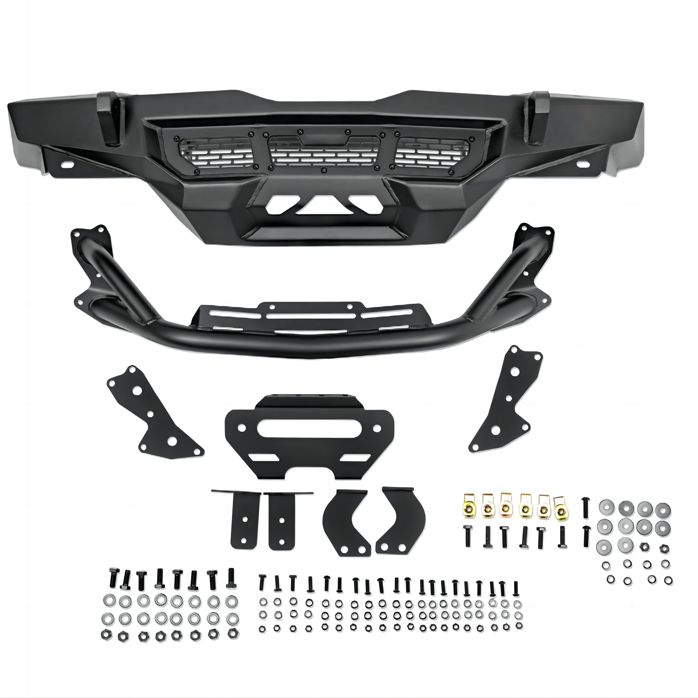 Suitable for 2018-2023 Wrangler JL Gladiator JT front bumper metal anti-collision front bar exterior modification accessories