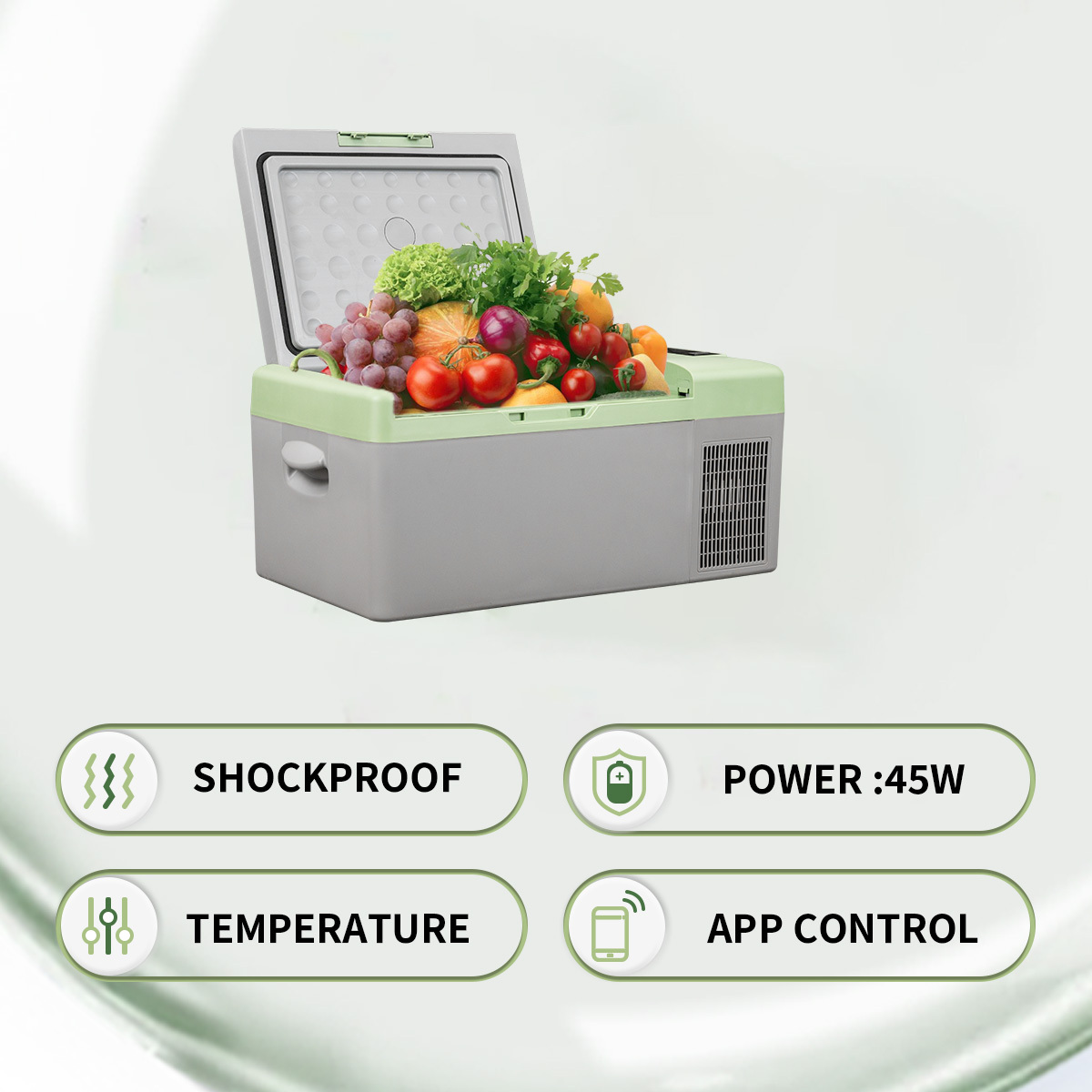 Alpicool compact portable solar refrigerator  freezer with compressor ac dc dual use camping car freezer for home car fishing