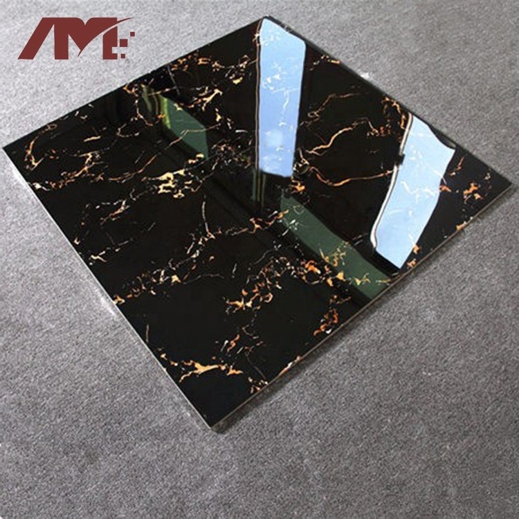 black gold full glazed polished porcelain floor tiles carreaux de sol