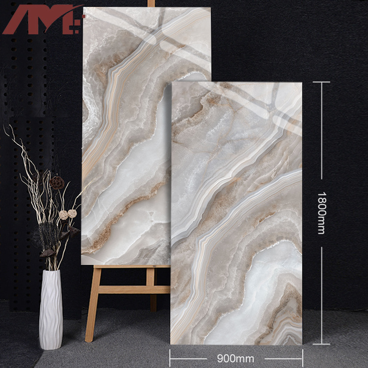 modern apartment home floor sintered stone slab big tiles 900x1800mm