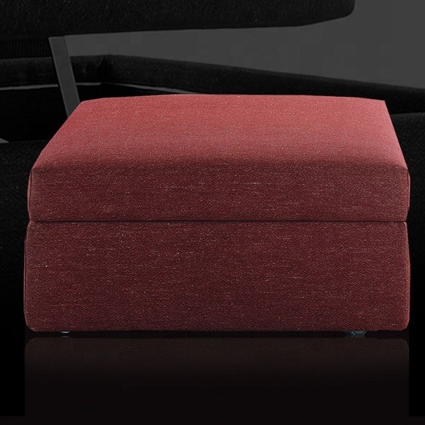 Home Storage Furniture Sofa Stools Square Velvet Ottoman Storage Bench