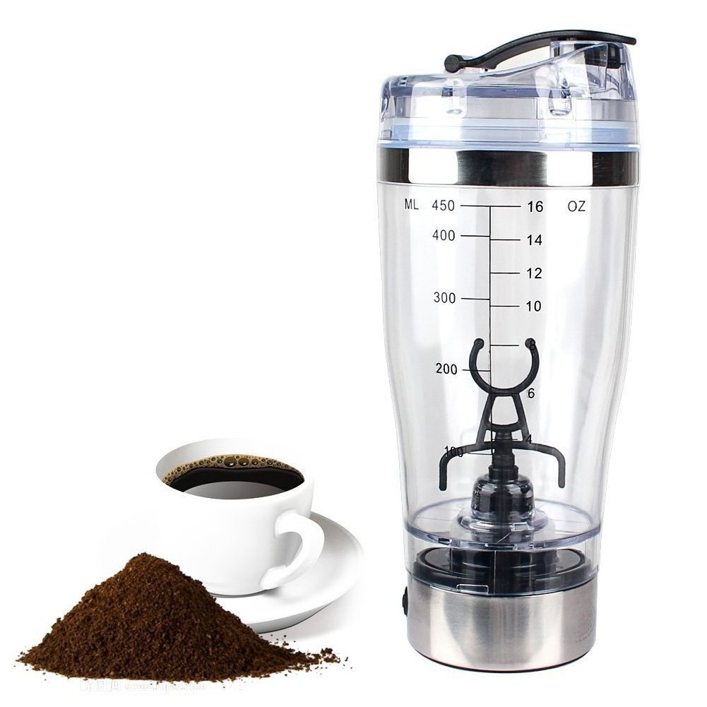 Rechargeable Electric Stirring Mixing Cup Battery Mini Blender Cup Gym Sport Water Bottle Coffee Milkshake Protein Shaker Bottle