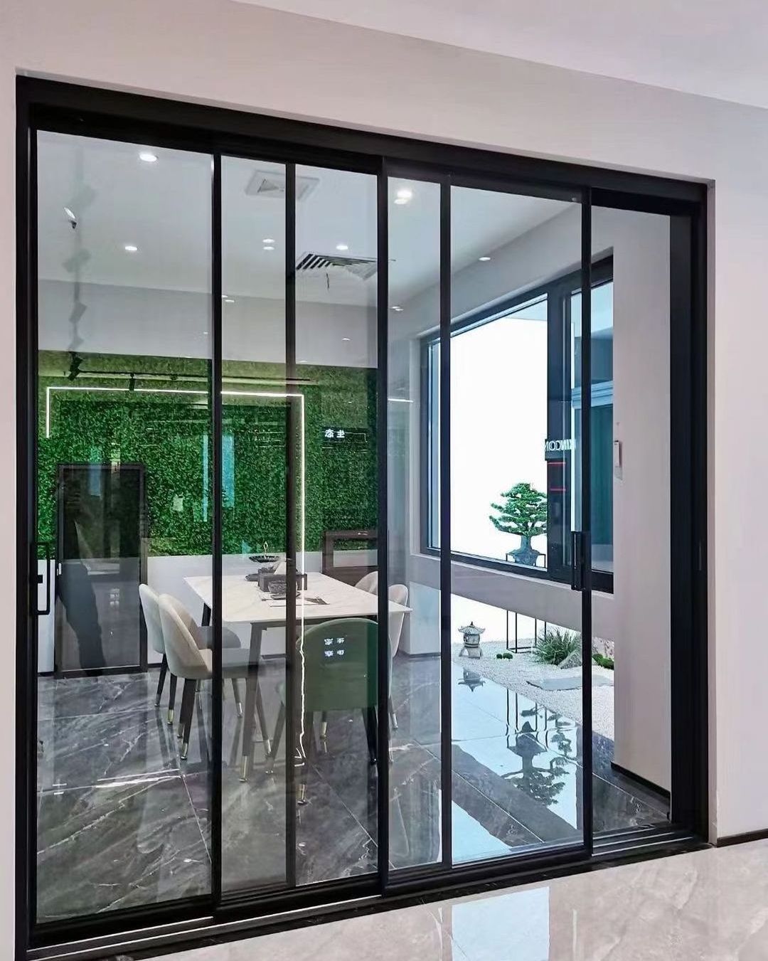 Beautiful Design Thermal Insulation Thin Removing Sliding Glass Slide And Swing Door