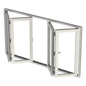 High quality bifold windows aluminum horizontal folding window white bifold windows