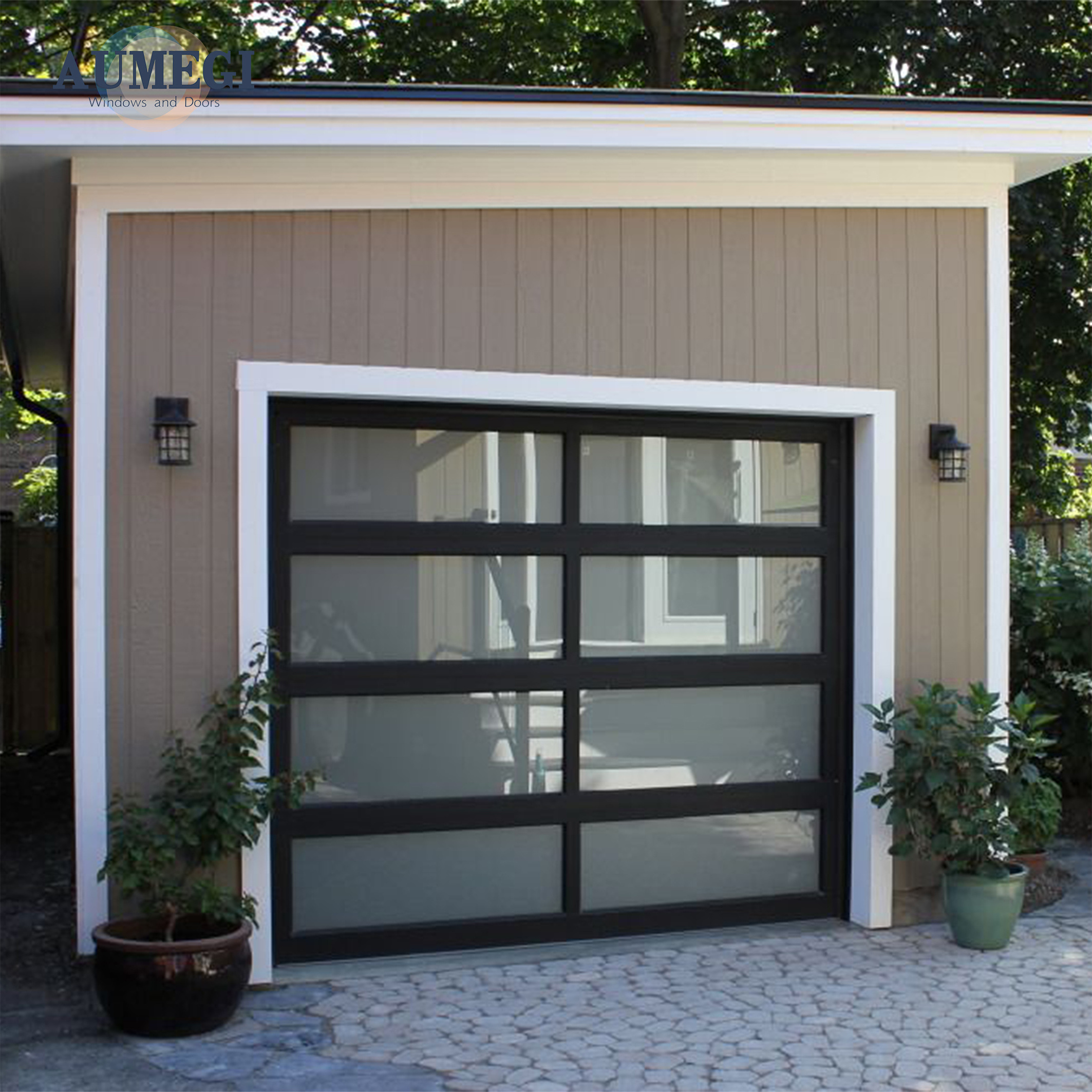 Aumegi Windproof Garage Door Japan Price Of Garage Doors Glass Automatic Garage Door With Window Head