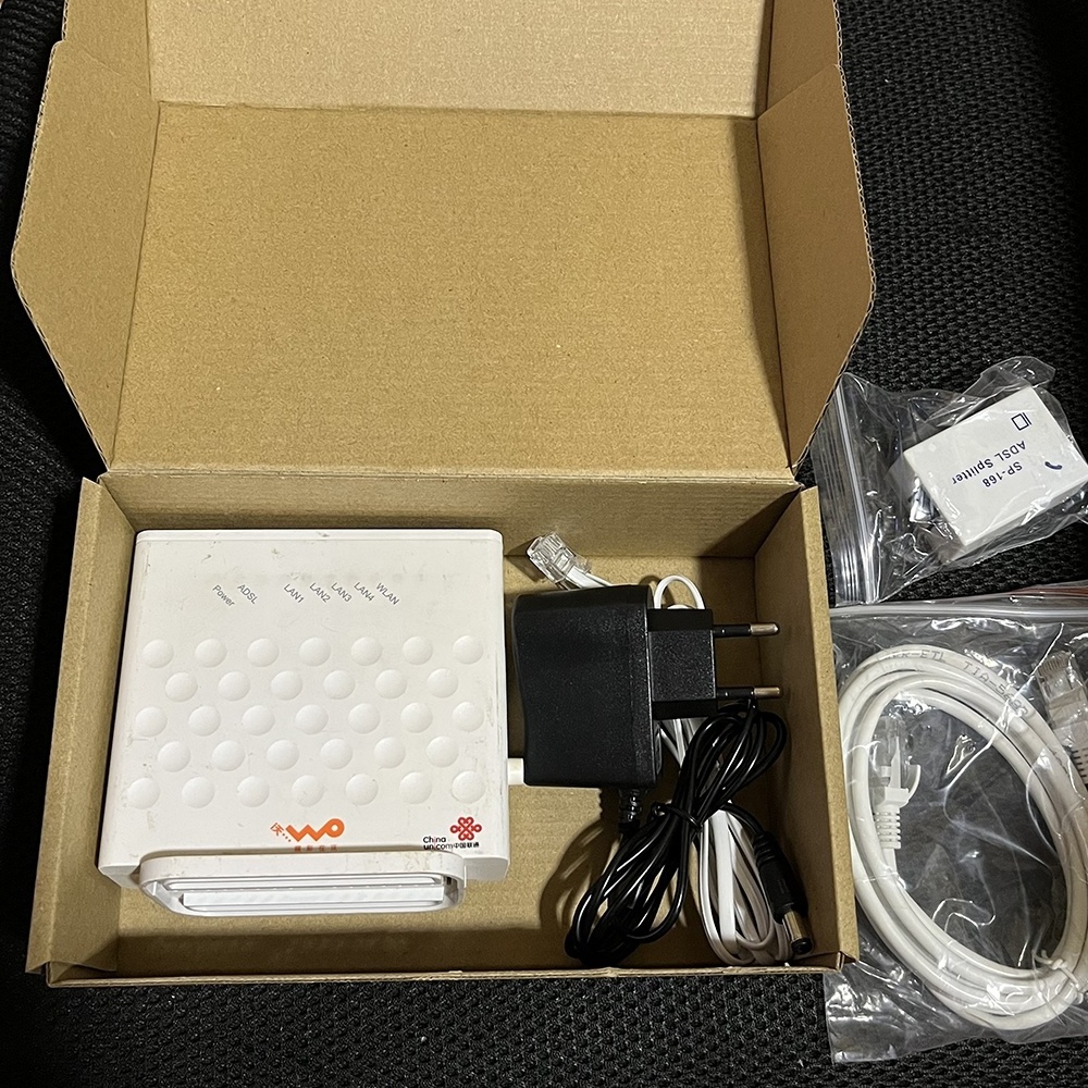 Used ADSL MODEM ZTE H108LA 150mbps ADSL2+ Adsl Modem Router Adsl Modem For English Software