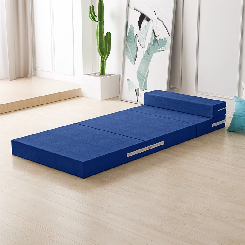 new design floor folding bed portable 4 in 1 tri fold memory foam latex mattress