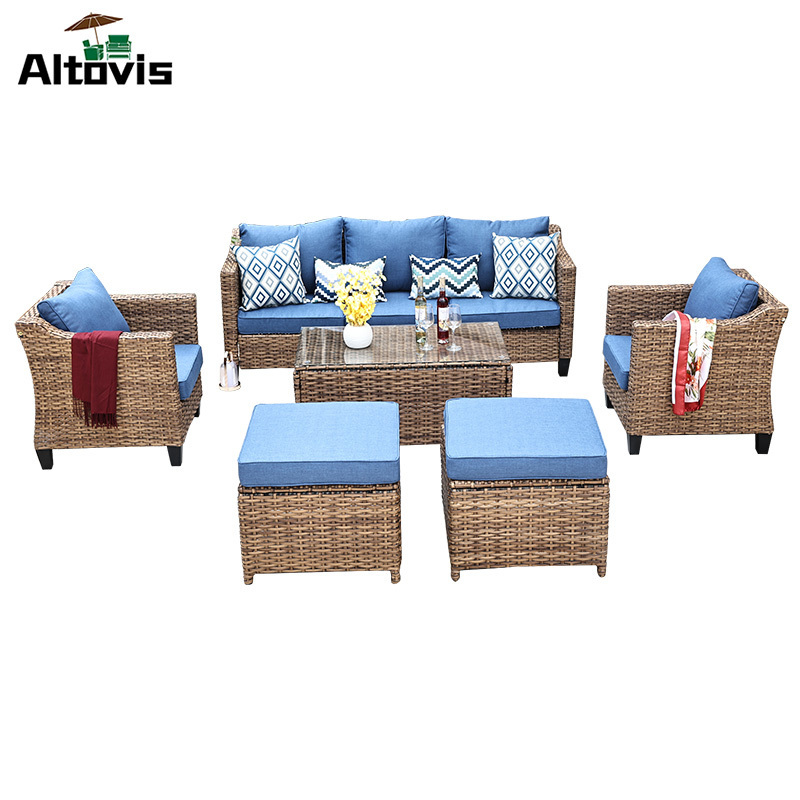 Altovis custom all weather combination outdoor patio furniture with replacement cushions