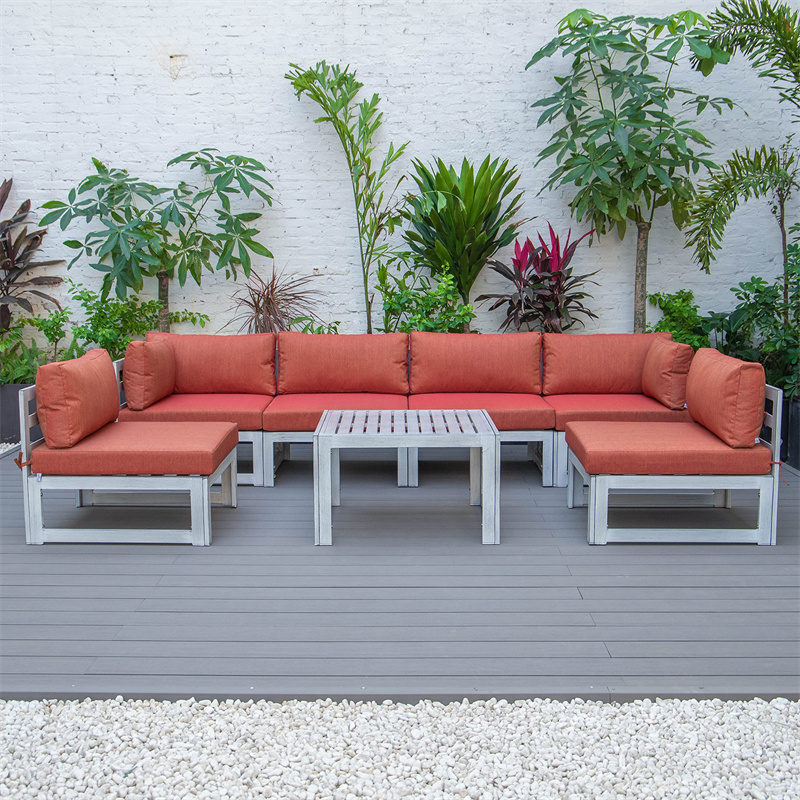 high quality nice design cast heavy duty powder coated aluminum patio furniture sofa set