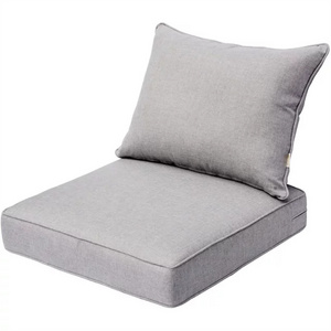 Custom high resilient all weather replacement outdoor chaise lounge deep seat cushion for patio furniture