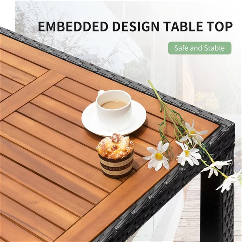 hotel restaurant dining furniture curved wood armrest chairs design outdoor patio dining set with seat cushions