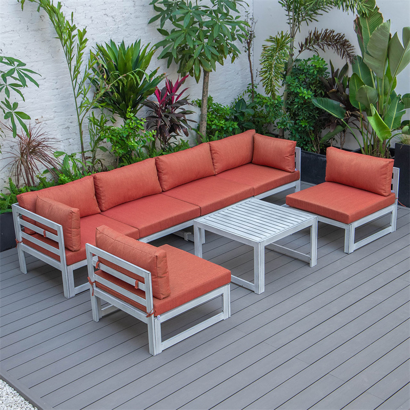 high quality nice design cast heavy duty powder coated aluminum patio furniture sofa set