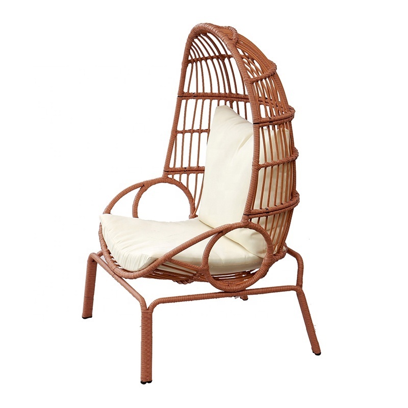 Unique KD Design Garden Backyard Furniture Outdoor Patio Rattan Leisure Egg Chair Set