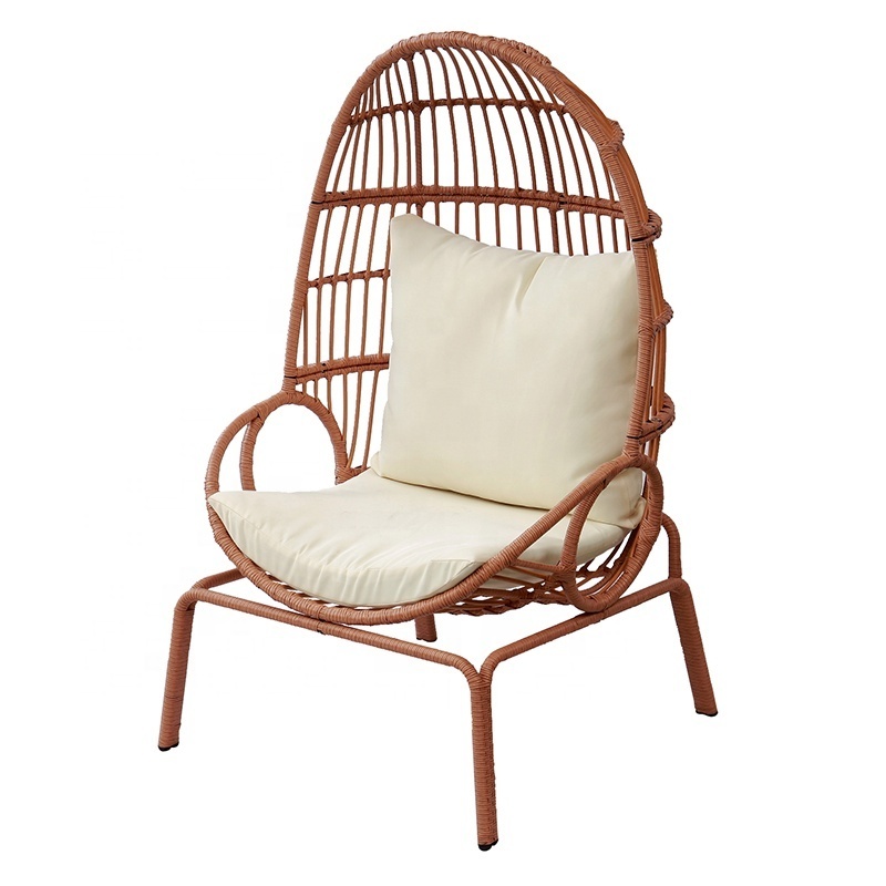 Unique KD Design Garden Backyard Furniture Outdoor Patio Rattan Leisure Egg Chair Set