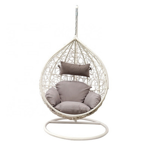 European Wicker Patio Garden Furniture Outdoor Rattan Egg Hanging Basket Porch Swing Chair