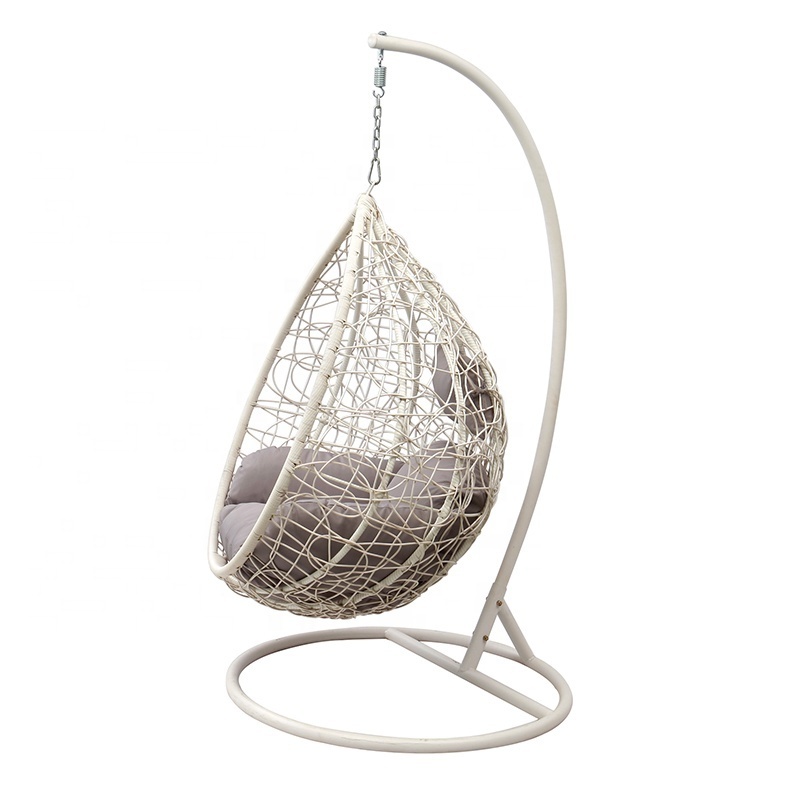 European Wicker Patio Garden Furniture Outdoor Rattan Egg Hanging Basket Porch Swing Chair