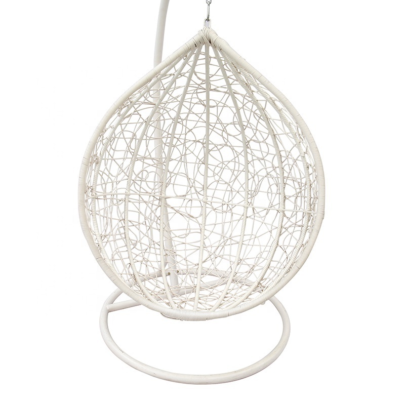 European Wicker Patio Garden Furniture Outdoor Rattan Egg Hanging Basket Porch Swing Chair