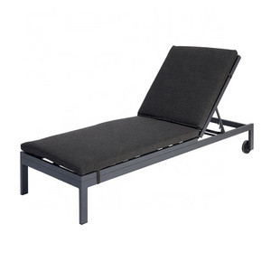 Luxury Garden Patio Sunbed Furniture Outdoor Pool Aluminum Sun Loungers Chairs and Lounges with Wheels