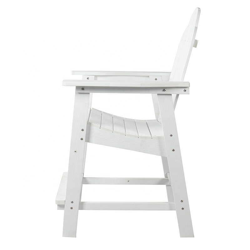 Modern Best White Bistro Stools Furniture Outdoor Garden Swimming Pool Plastic Wood High Adirondack Bar Chair