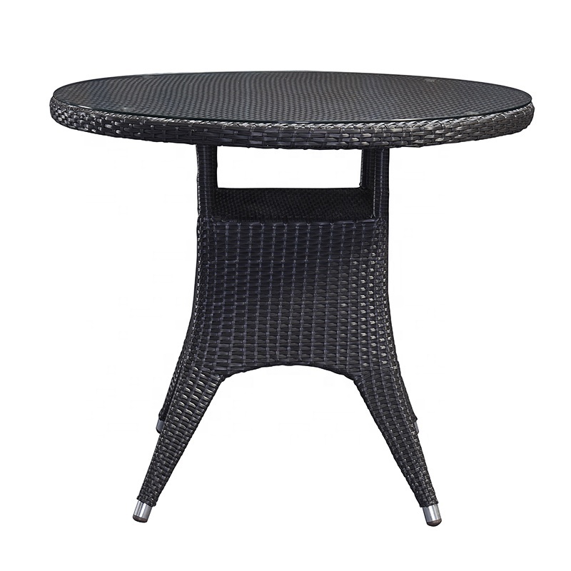 Modern Patio Wicker Furniture Outdoor Garden Aluminum Rattan Dining Table Chairs Set