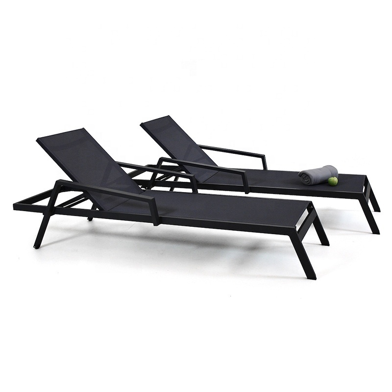 Best Exterior Patio Armchair Lounger Sunbed Furniture Outdoor Beach Pool Aluminum Sun Chaise Lounges Chairs